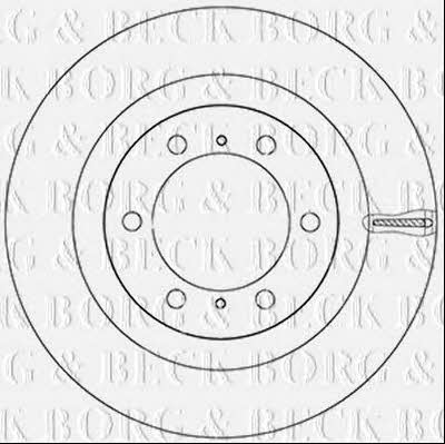Borg & beck BBD5942S Front brake disc ventilated BBD5942S