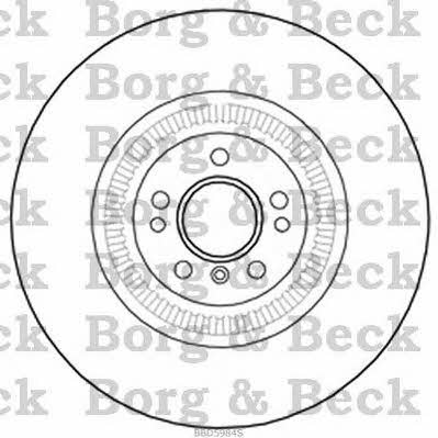 Borg & beck BBD5984S Front brake disc ventilated BBD5984S