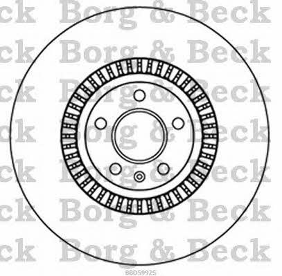 Borg & beck BBD5992S Front brake disc ventilated BBD5992S