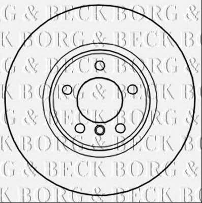 Borg & beck BBD6010S Front brake disc ventilated BBD6010S