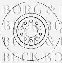 Borg & beck BBD6011S Front brake disc ventilated BBD6011S