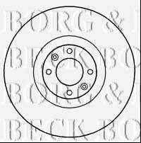 Borg & beck BBD6012S Front brake disc ventilated BBD6012S