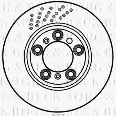 Borg & beck BBD6046S Rear ventilated brake disc BBD6046S