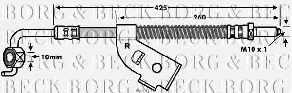 Borg & beck BBH6150 Brake Hose BBH6150