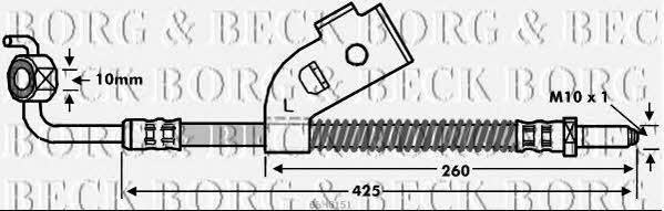 Borg & beck BBH6151 Brake Hose BBH6151