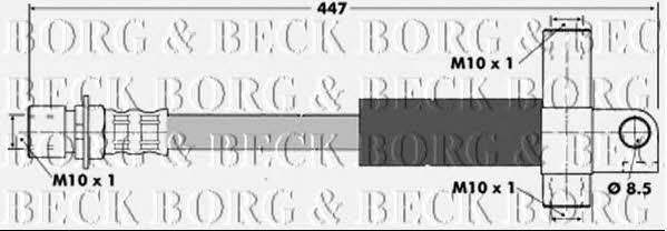 Borg & beck BBH6167 Brake Hose BBH6167
