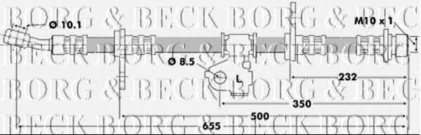 Borg & beck BBH6198 Brake Hose BBH6198