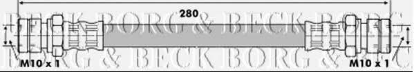 Borg & beck BBH6257 Brake Hose BBH6257