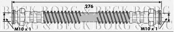 Borg & beck BBH6258 Brake Hose BBH6258