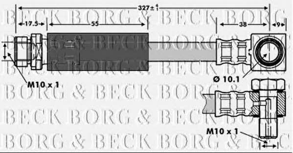 Borg & beck BBH6737 Brake Hose BBH6737