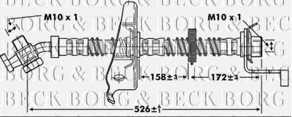 Borg & beck BBH6803 Brake Hose BBH6803
