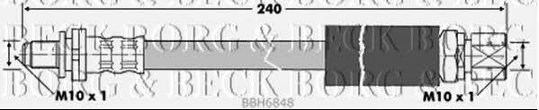 Borg & beck BBH6848 Brake Hose BBH6848
