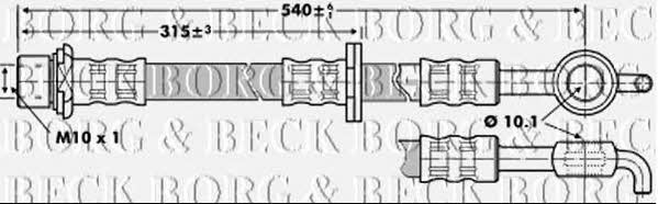 Borg & beck BBH6862 Brake Hose BBH6862