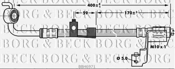 Borg & beck BBH6971 Brake Hose BBH6971