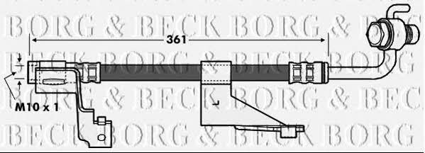 Borg & beck BBH6972 Brake Hose BBH6972