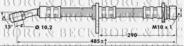 Borg & beck BBH7018 Brake Hose BBH7018