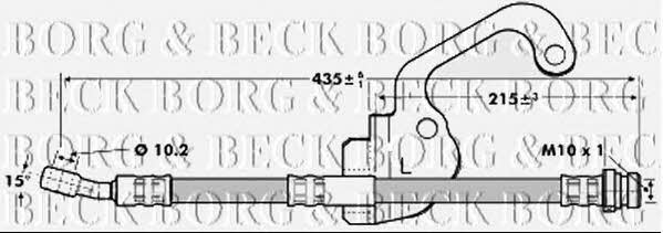 Borg & beck BBH7055 Brake Hose BBH7055