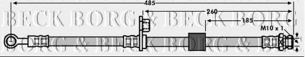 Borg & beck BBH7112 Brake Hose BBH7112