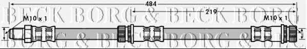 Borg & beck BBH7114 Brake Hose BBH7114