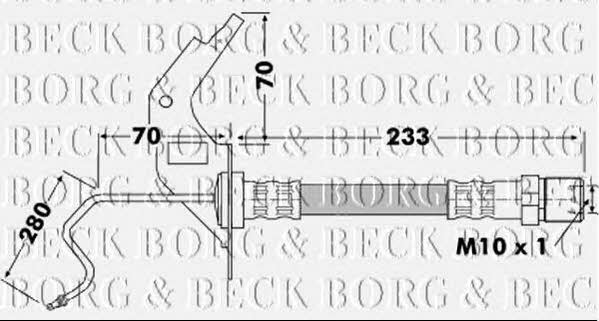 Borg & beck BBH7119 Brake Hose BBH7119