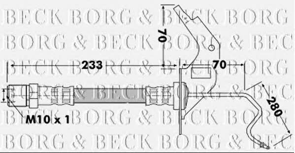 Borg & beck BBH7120 Brake Hose BBH7120