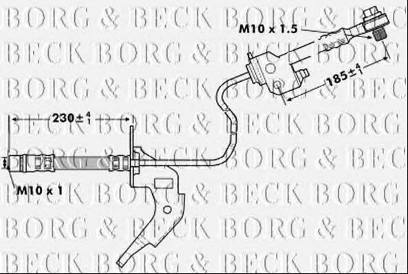 Borg & beck BBH7121 Brake Hose BBH7121