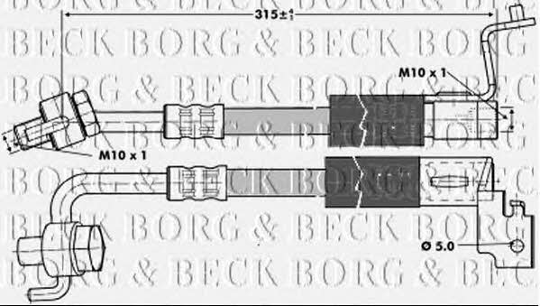 Borg & beck BBH6694 Brake Hose BBH6694