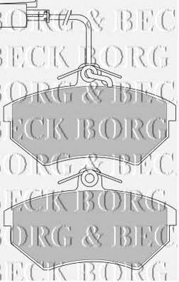 Borg & beck BBP1123 Brake Pad Set, disc brake BBP1123