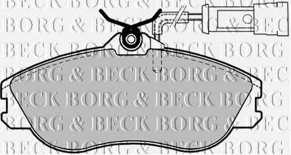 Borg & beck BBP1124 Brake Pad Set, disc brake BBP1124