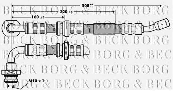 Borg & beck BBH7211 Brake Hose BBH7211