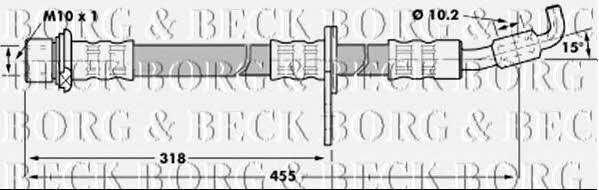 Borg & beck BBH7239 Brake Hose BBH7239