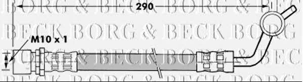 Borg & beck BBH7286 Brake Hose BBH7286