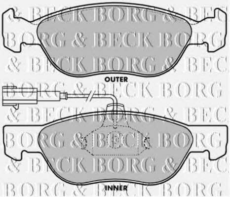 Borg & beck BBP1387 Brake Pad Set, disc brake BBP1387