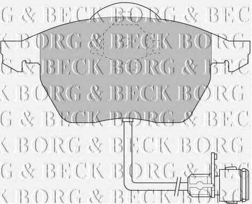 Borg & beck BBP1392 Brake Pad Set, disc brake BBP1392