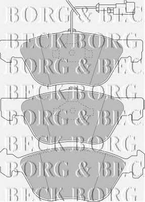 Borg & beck BBP1396 Brake Pad Set, disc brake BBP1396