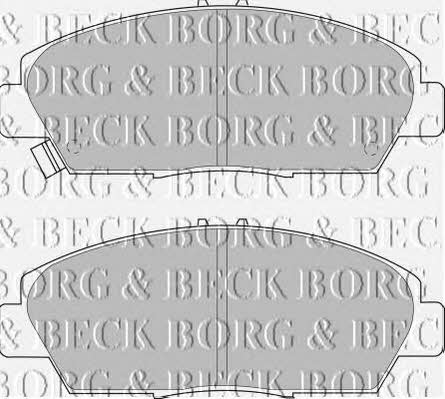 Borg & beck BBP1398 Brake Pad Set, disc brake BBP1398