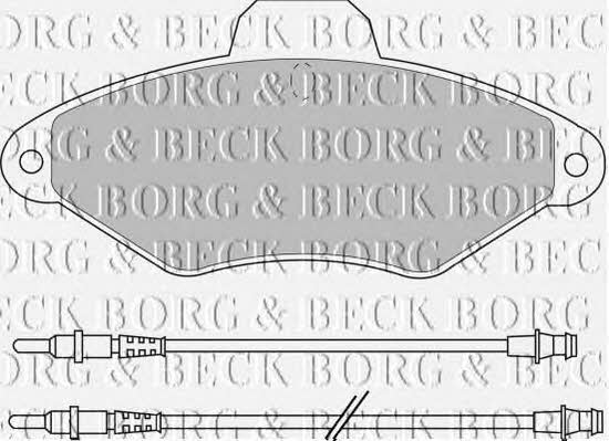 Borg & beck BBP1400 Brake Pad Set, disc brake BBP1400