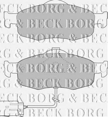 Borg & beck BBP1408 Brake Pad Set, disc brake BBP1408