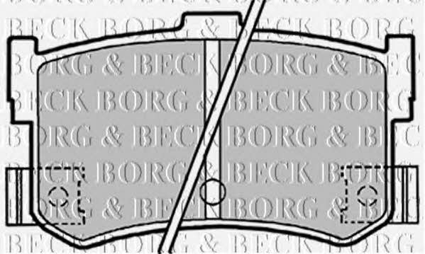 Borg & beck BBP1413 Brake Pad Set, disc brake BBP1413