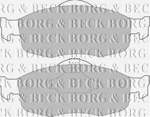 Borg & beck BBP1416 Brake Pad Set, disc brake BBP1416