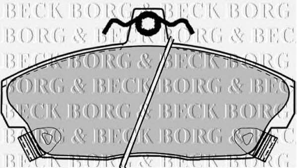 Borg & beck BBP1417 Brake Pad Set, disc brake BBP1417