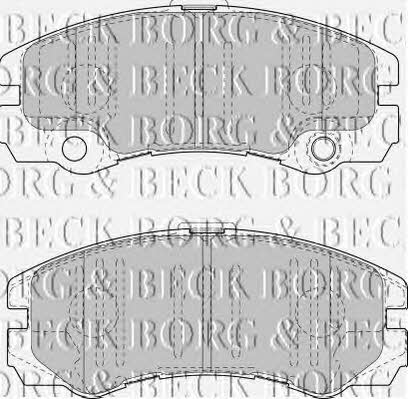 Borg & beck BBP1419 Brake Pad Set, disc brake BBP1419