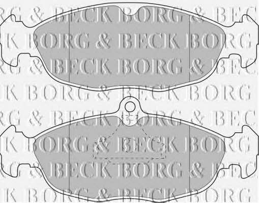 Borg & beck BBP1424 Brake Pad Set, disc brake BBP1424