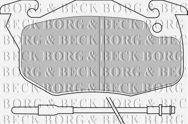 Borg & beck BBP1425 Brake Pad Set, disc brake BBP1425