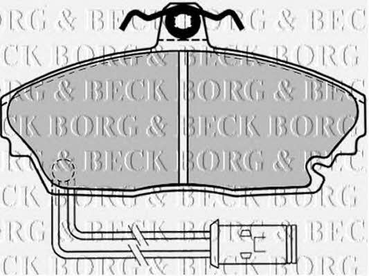 Borg & beck BBP1432 Brake Pad Set, disc brake BBP1432