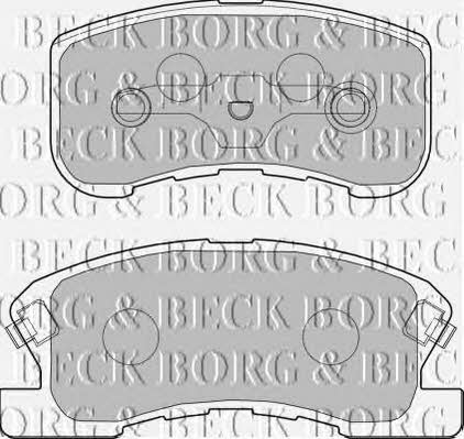 Borg & beck BBP1434 Brake Pad Set, disc brake BBP1434