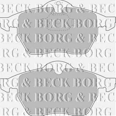 Borg & beck BBP1444 Brake Pad Set, disc brake BBP1444