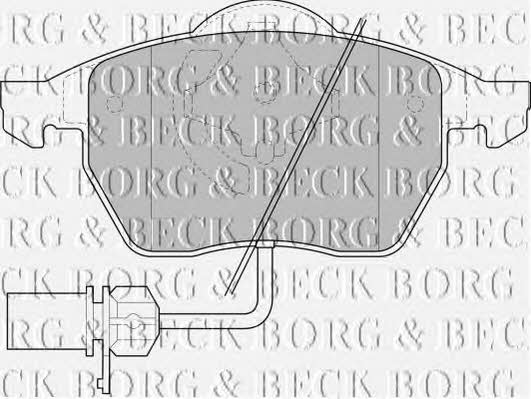Borg & beck BBP1447 Brake Pad Set, disc brake BBP1447