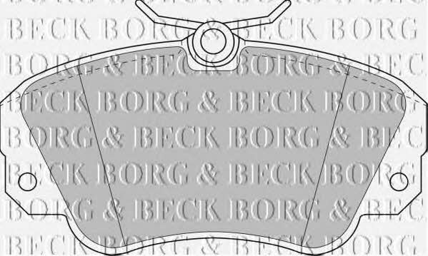 Borg & beck BBP1448 Brake Pad Set, disc brake BBP1448