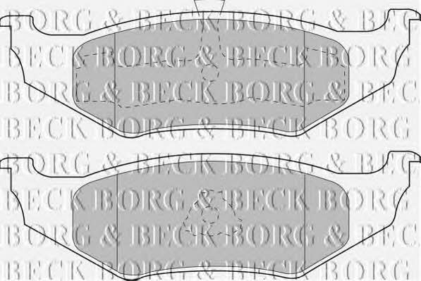 Borg & beck BBP1450 Brake Pad Set, disc brake BBP1450